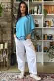 Conrad Layer Knit Capri Blue *